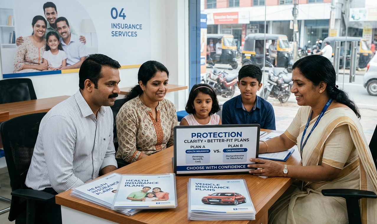 Insurance consultation for family and vehicle protection